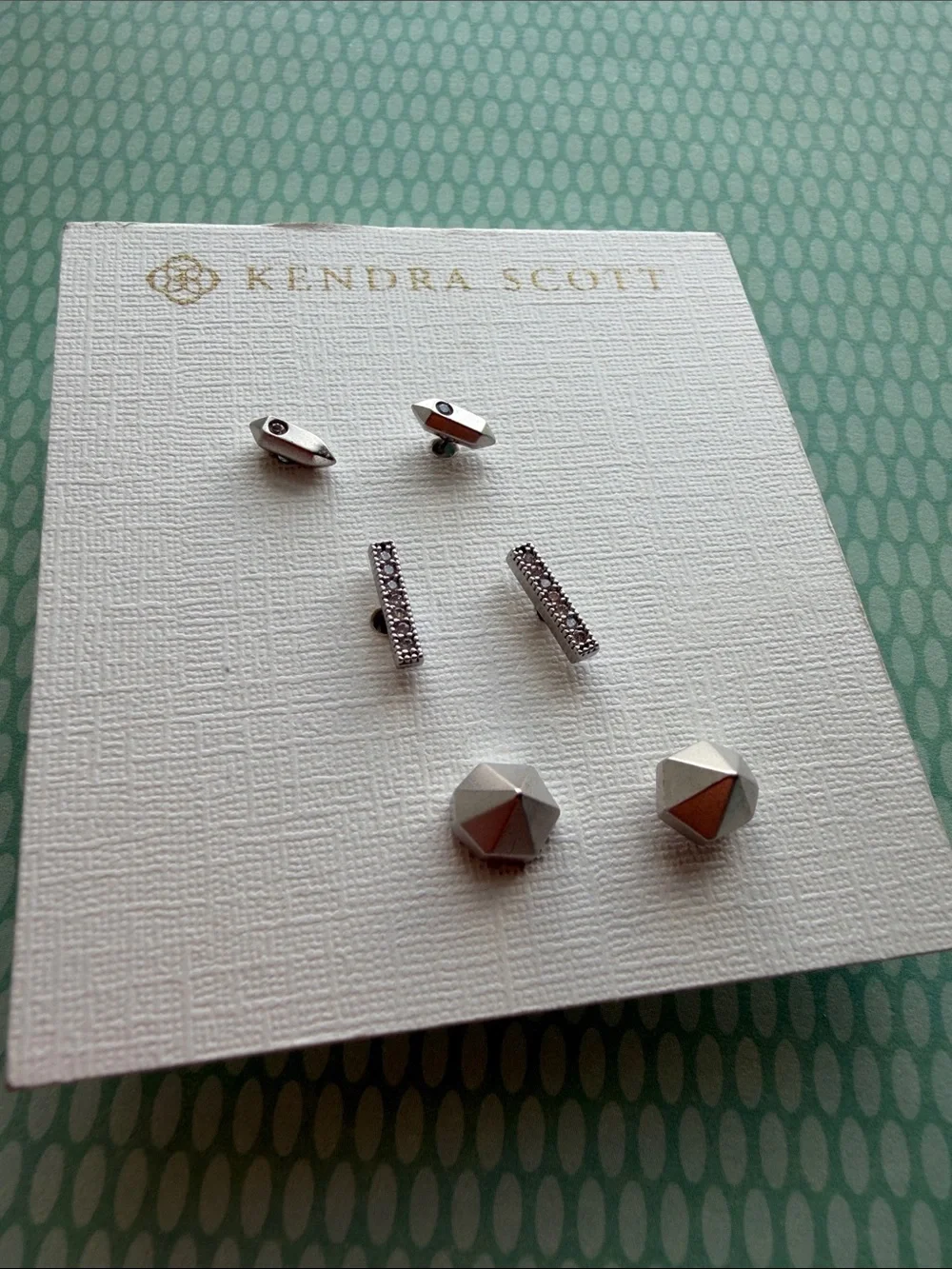 Kendra Scott Kids Silver Mixed Stud Earring Set - 3 Styles